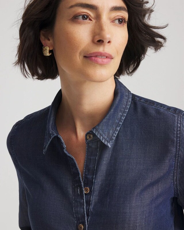 Tencel Classic-Fit Denim Tunic - image 4